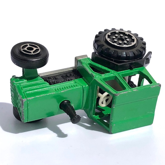 Majorette Mini Tractor 208 green diecast vintage 1990s France 1:65 farm vehicle - Picture 11 of 15
